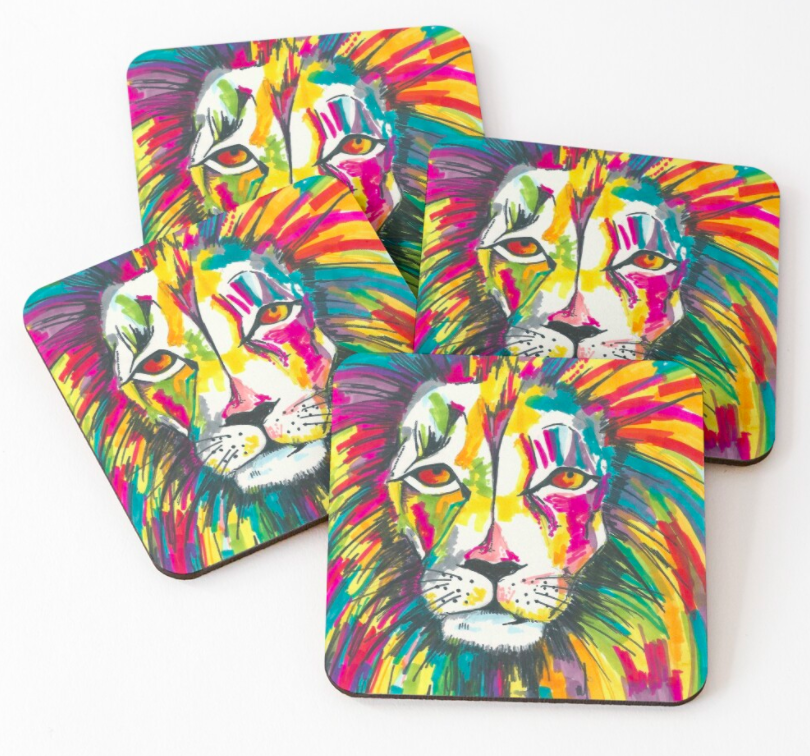 Lion Coasters